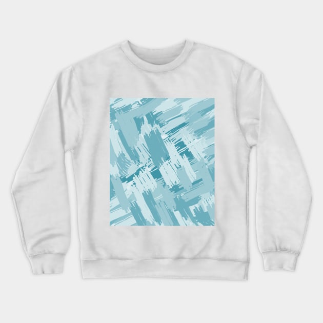 Abstract waves design Crewneck Sweatshirt by jen28
